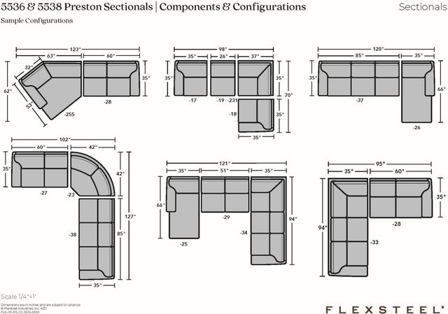 Flexsteel® Preston Camel Sectional-2