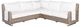 Flexsteel® Vista 5-Piece Natural/Warm Gray Wicker Outdoor Sectional-0