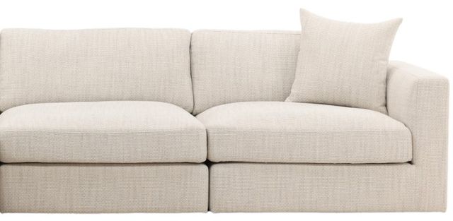 Dovetail Furniture Erica 3-Piece Glendale Taupe Left-Arm Facing Sofa Sectional and Chaise-1