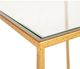 Ella Home Kayce Glass Top End Table with Royal Gold Metal Base-2
