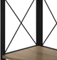 Monarch Specialties Inc. Black/Dark Taupe Bookcase-4