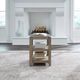 Liberty Furniture Millstone Gray Chairside Table with Brown Base-1