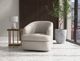 International Furniture Direct Tumbi Gray Swivel Accent Chair-2