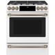 Café™ 30" Matte White Slide-In Dual Fuel Range-0
