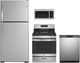 GE® 4 Piece Stainless Steel Gas Kitchen Package-0