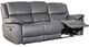 Furniture of America® Glarus Dark Gray Manual Reclining Sofa-0