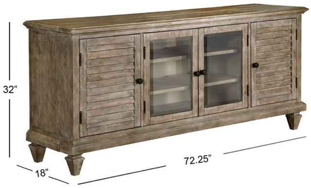 Magnussen Home® Calistoga Dovetail Gray Console-2
