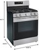 LG 30" Stainless Steel Freestanding Gas Range-2