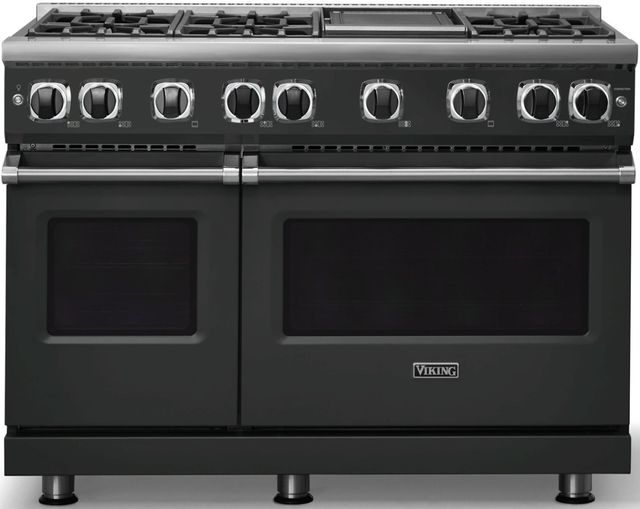 Viking® 7 Series 48'' Antique Bronze Pro Style Gas Range with Griddle-2