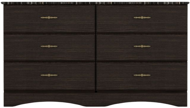 Perdue Woodworks 20,000 Essential Brown 58" 6-Drawer Chest-1