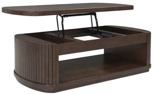 Signature Design by Ashley® Korestone Dark Brown Lift Top Cocktail Table-0