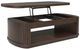Signature Design by Ashley® Korestone Dark Brown Lift Top Cocktail Table-0