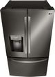 LG 36 in. 27.7 Cu. Ft. PrintProof™ Black Stainless Steel Freestanding French Door Refrigerator-3