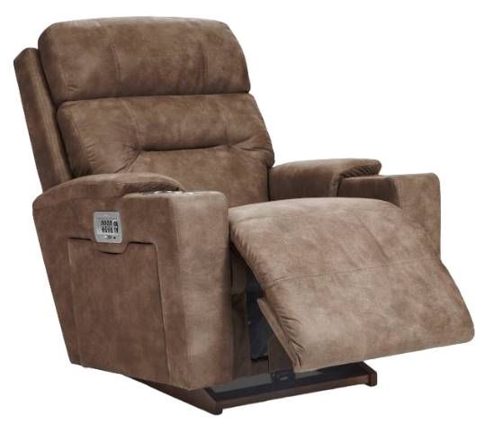 La-Z-Boy® Neo Chestnut Power Rocking Recliner with Headrest and Lumbar-4