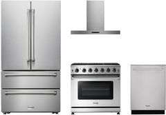Thor Kitchen® 4 Piece Stainless Steel Kitchen Package