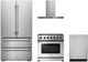 Thor Kitchen® 4 Piece Stainless Steel Gas Kitchen Package-0
