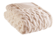 Olliix by Madison Park Blush Ruched Fur Throw-2