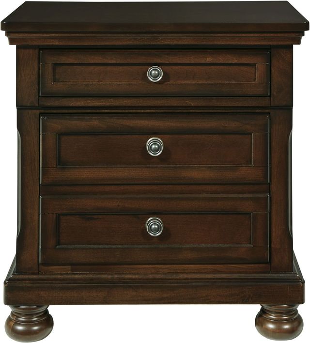 Millennium® by Ashley® Porter Rustic Brown Nightstand-1
