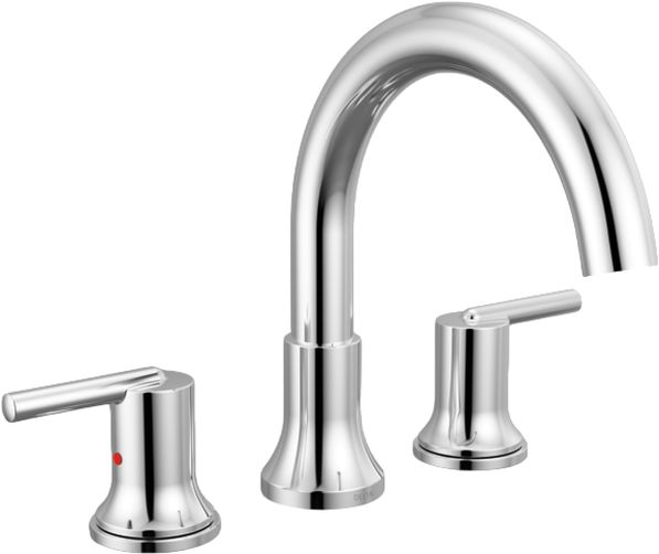 Delta Trinsic® 10" Chrome Roman Tub Faucet Trim-0