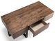 Magnussen Home® Prescott Rustic Honey Condo Cocktail Table with Metal Base -2