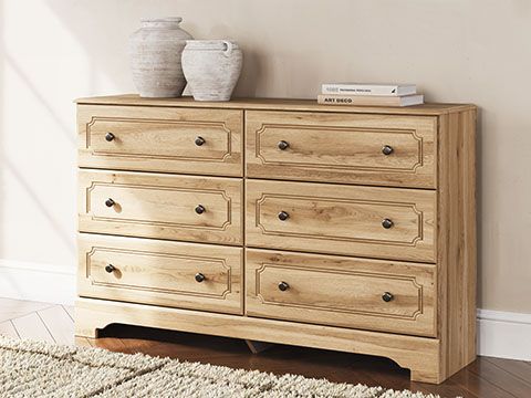Signature Design by Ashley® Aleaport Warm Brown Dresser-1
