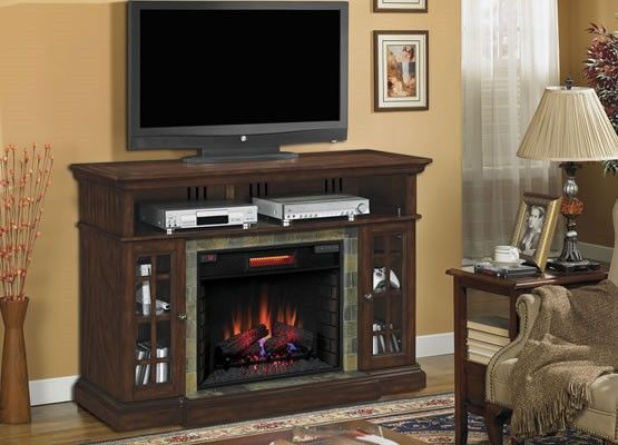 ClassicFlame® Lakeland Roasted Cherry TV Stand-1