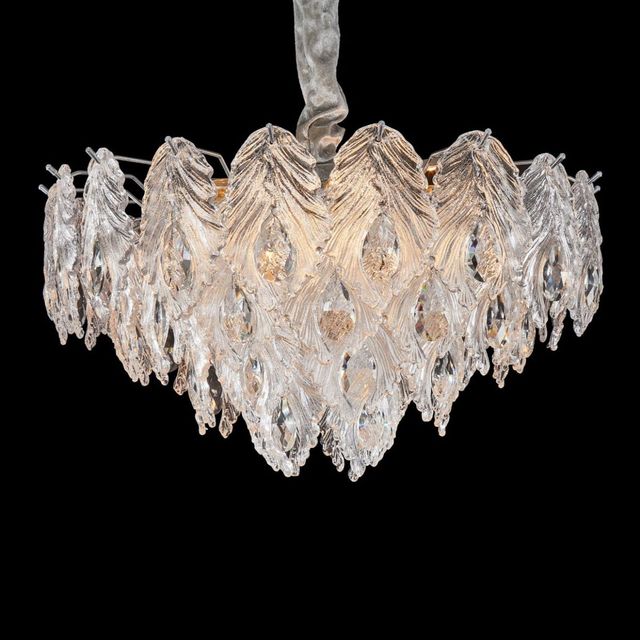 Michael Amini® Orlisse Chrome/Clear 9-Light Chandelier-4