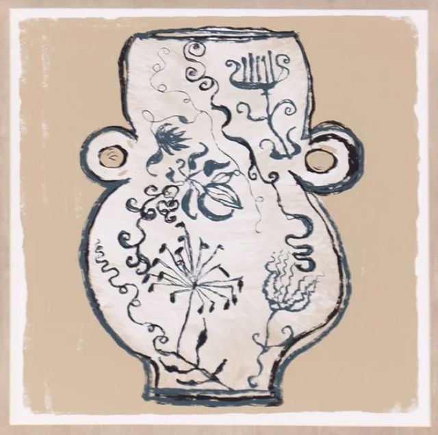 Stylecraft Vase l Under Glass Framed Print-1