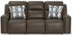 iAmerica Tuscany Chocolate Leather Power Reclining Sofa with Power Headrest-2