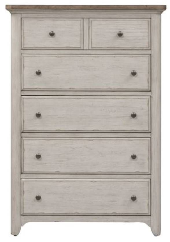 Liberty Furniture Farmhouse Reimagined Antique White/Chestnut Chest-3