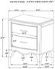 Coaster® Revello Washed Mango Nightstand Bedside Table-5
