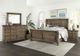 Vaughan-Bassett Rustic Hills Saddle Gray Queen Sleigh Bed-2