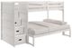 Elements International Sami White Twin Over Full Bunk and Loft Bed-0