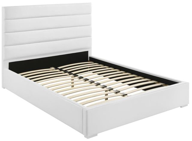 Coaster® Felicity White Queen Upholstered Platform Bed -1