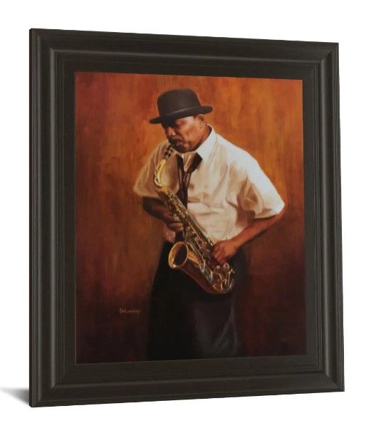 Classy Art Sax Player Wall Art-1