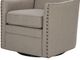 Olliix by Madison Park Natural Devrim Herringbone Texture Swivel Chair-4