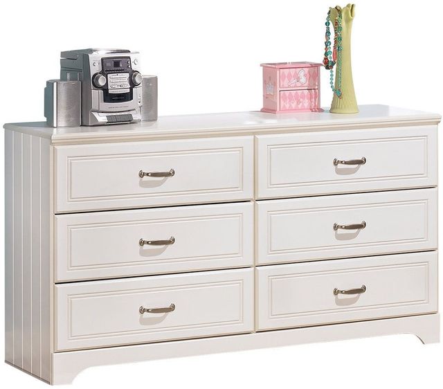 Signature Design by Ashley® Lulu 2-Piece White Twin Panel Bed Set-2