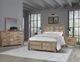 Vaughan-Bassett Dovetail Sun Bleached White King Board and Batten Panel Bed-1