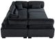Homelegance® Traverse 6-Piece Black 135" Modular Sectional with Ottoman-5