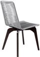Armen Living Island Outdoor Silver Dining Chair-3