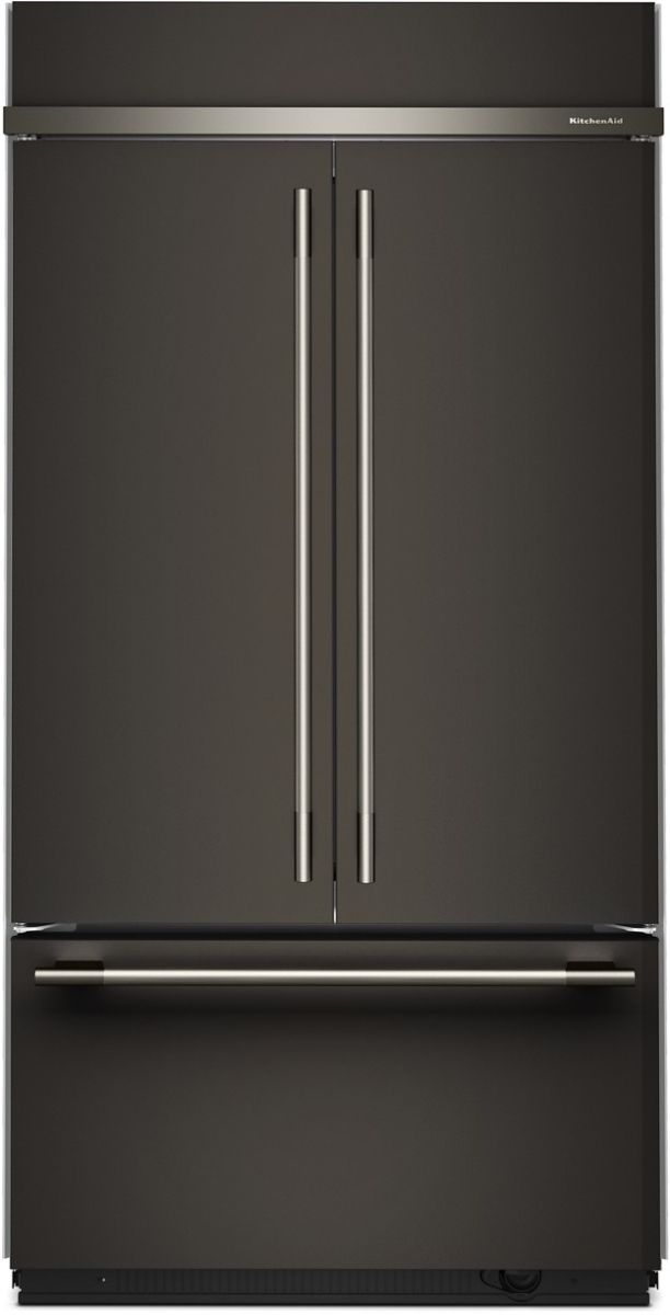 KitchenAid® 42" 24.2 Cu. Ft. Black Ore Built-In French Door Refrigerator-0