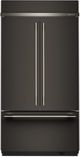 KitchenAid® 42" 24.2 Cu. Ft. Black Ore Built-In French Door Refrigerator-0