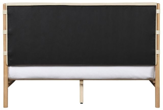 Meridian Furniture Asher Cream/Natural Full Upholstered Panel Bed-3