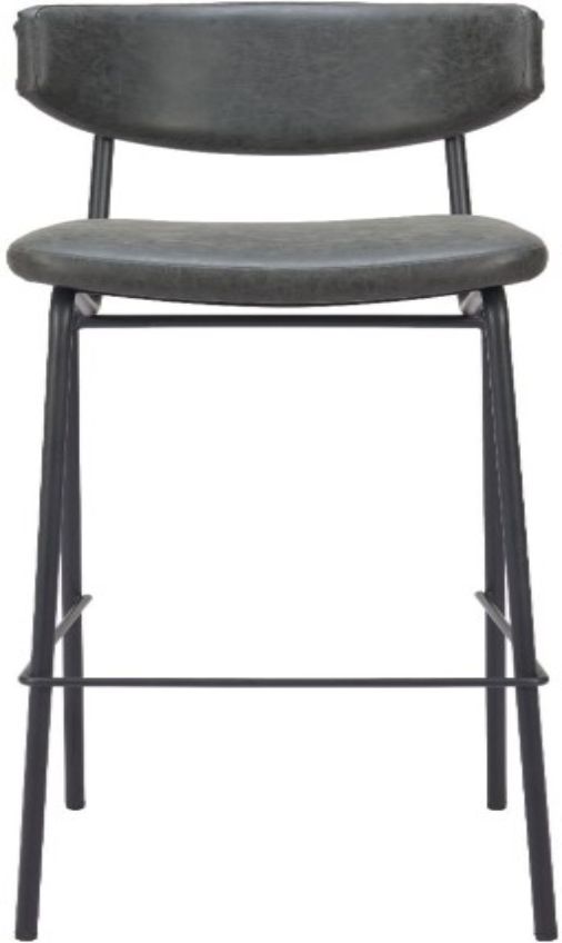 Zuo® Modern Charon Vintage Black Barstool-2