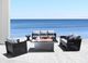 CabanaCoast® Customizable Venice Aluminum Outdoor Round Side Table-1