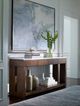 Century® Citation Warner Natural Console Table with Brunette Base-3