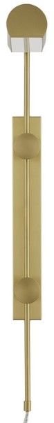 Currey & Company Satire Brushed Brass Swing-Arm Wall Sconce-1
