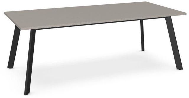 Amisco Customizable Lidya Rectangular Dining Table with 84" Thermo Fused Laminate Top -0