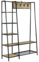 Steve Silver Co. Hampton Black/Brown Hall Tree-0