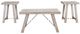 American Wholesale Furniture Carmel 3-Piece White Occasional Table Set-0